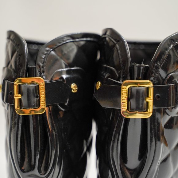 Hunter Refined Quilted Gloss Rain Boots NWOT - Picture 6 of 10